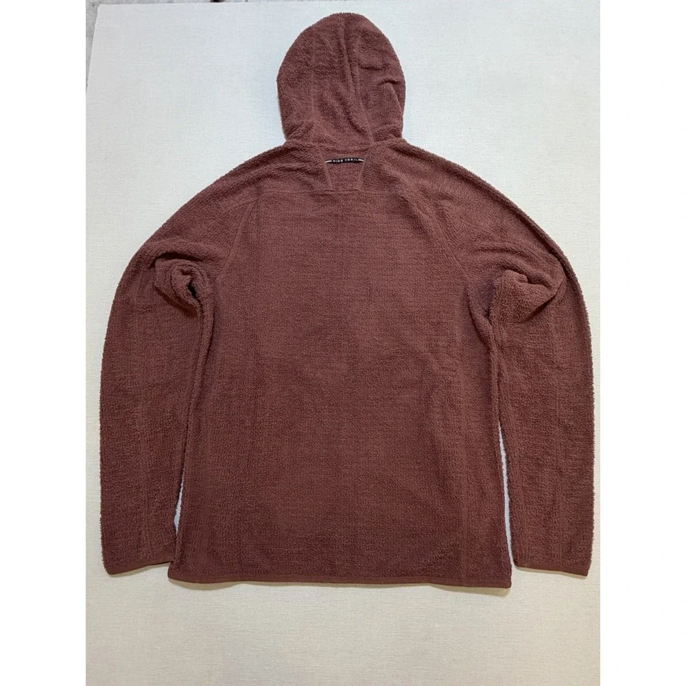 Nike Trail Men Small Fleece Running Jacket Red Sepia Summit White HV2664-218